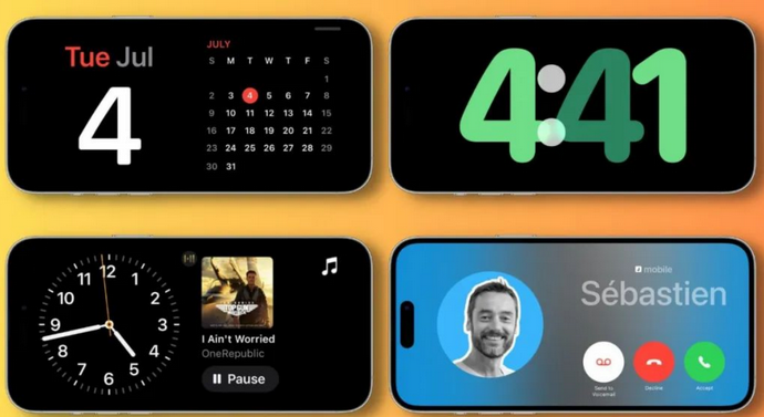 宜都苹果手机维修分享iOS17横屏充电待机显示有什么好处 