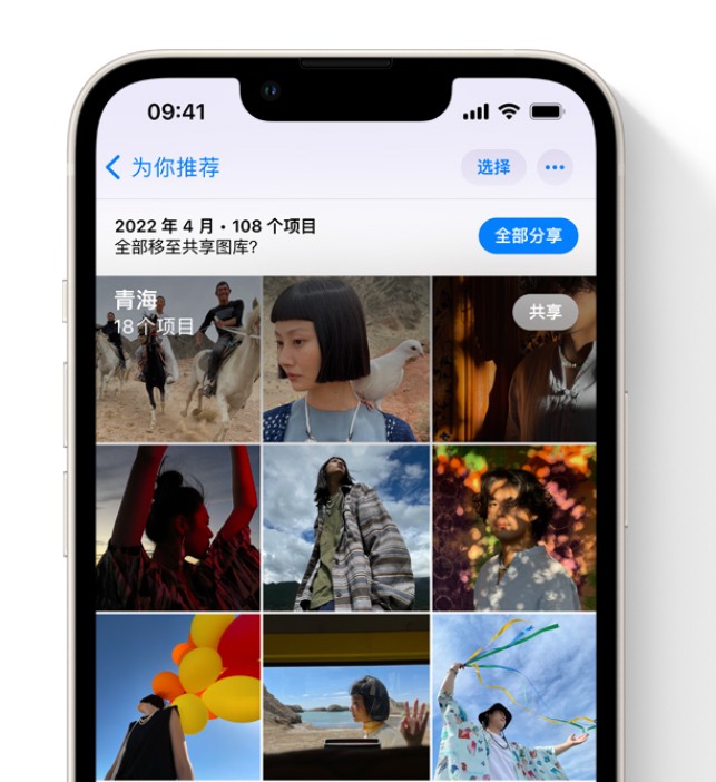 宜都苹果维修网点分享在 iPhone 上使用共享图库 