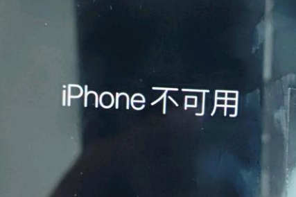 宜都苹果服务网点分享锁屏界面显示“iPhone 不可用”如何解决 